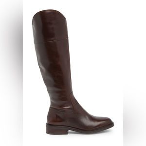 Vince Camuto Alfella Knee High Brown Leather Riding Boot sz 11